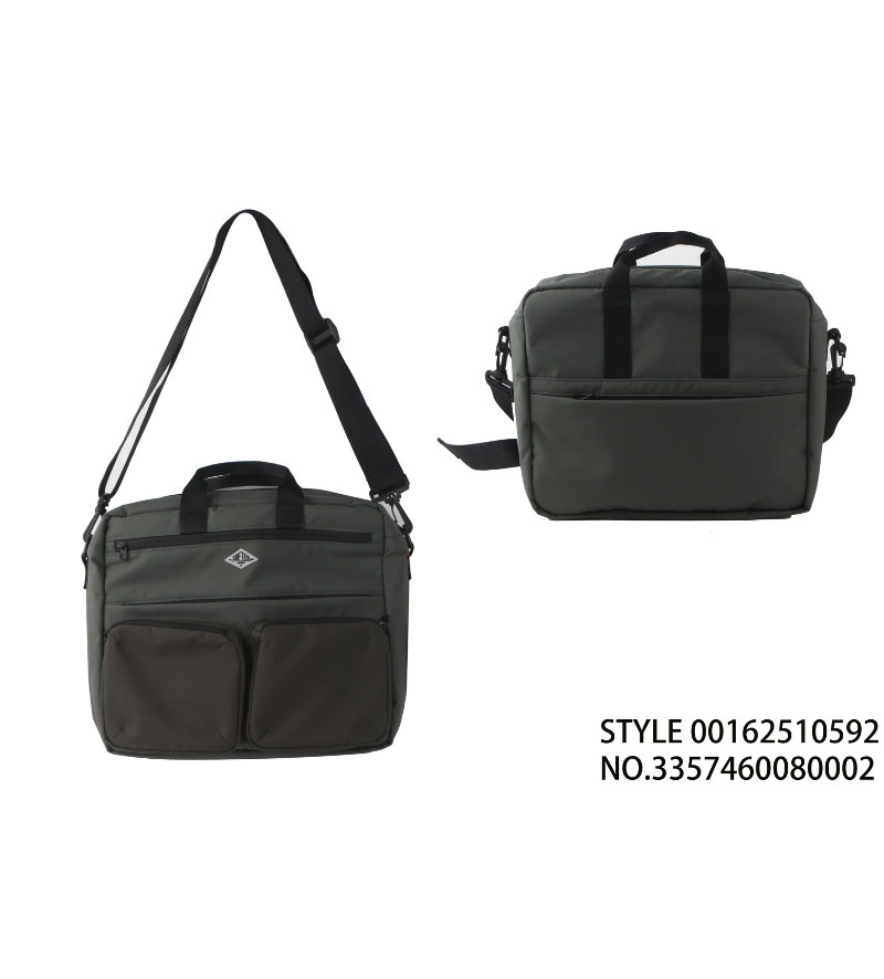 深绿商务通勤手提斜挎包