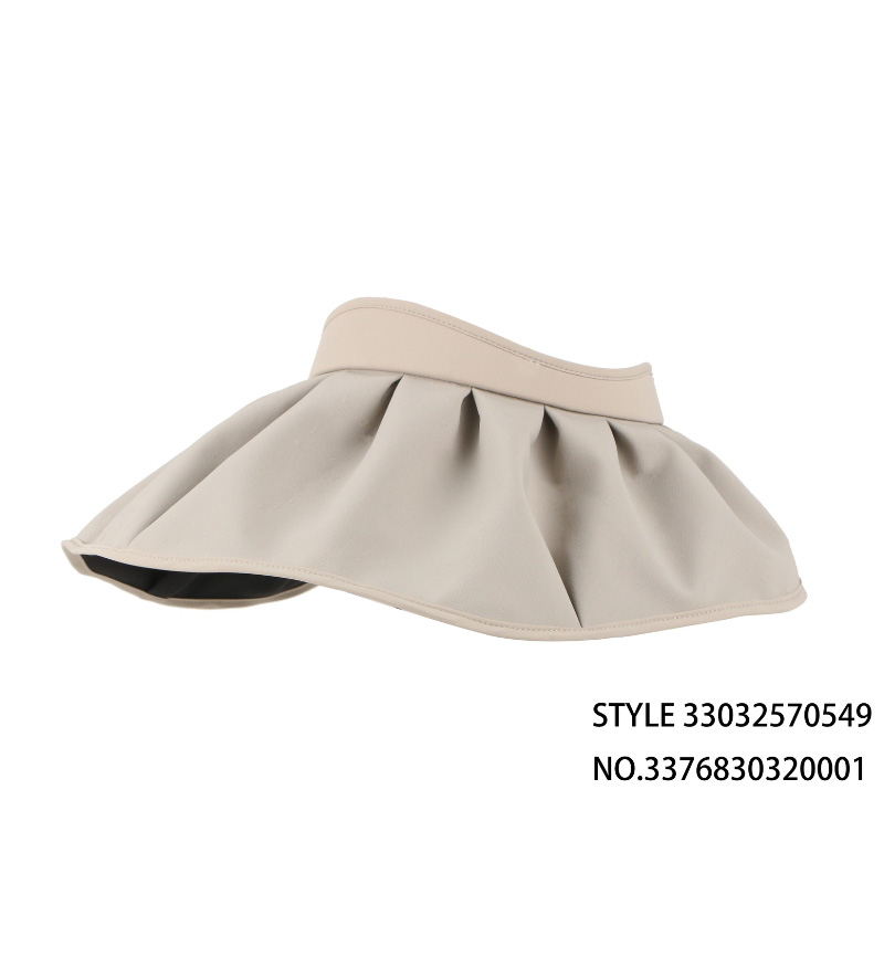 浅米色空顶防晒遮阳帽